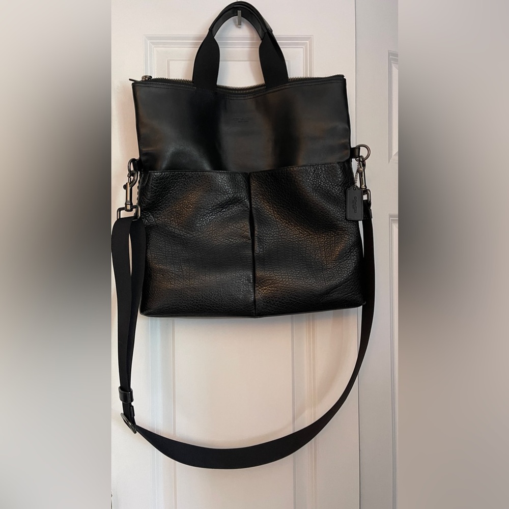 Coach black leather tote - Picture 4 of 4